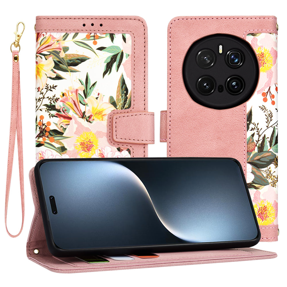 Custodia per Honor Magic7 Pro, Techsuit, FlipCraft, Rosa
