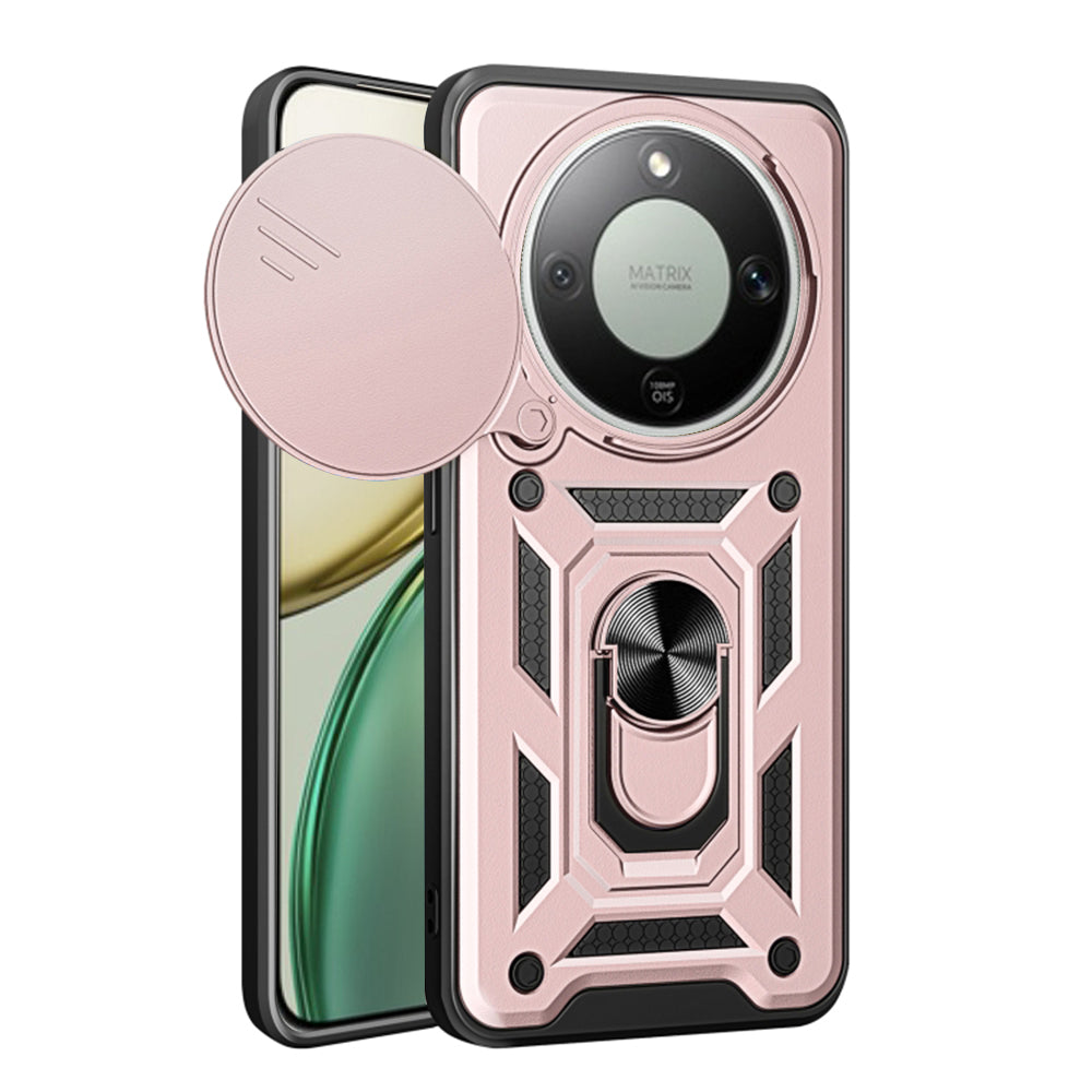 Custodia per Honor Magic8 Lite, Techsuit, CamShield, Rosa Dorato