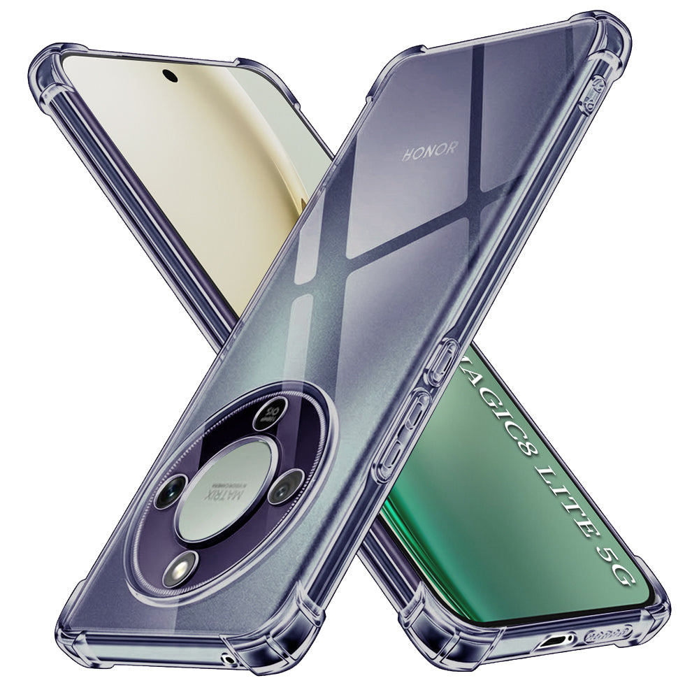 Custodia per Honor Magic8 Lite, Techsuit, Shockproof Clear, Fumé