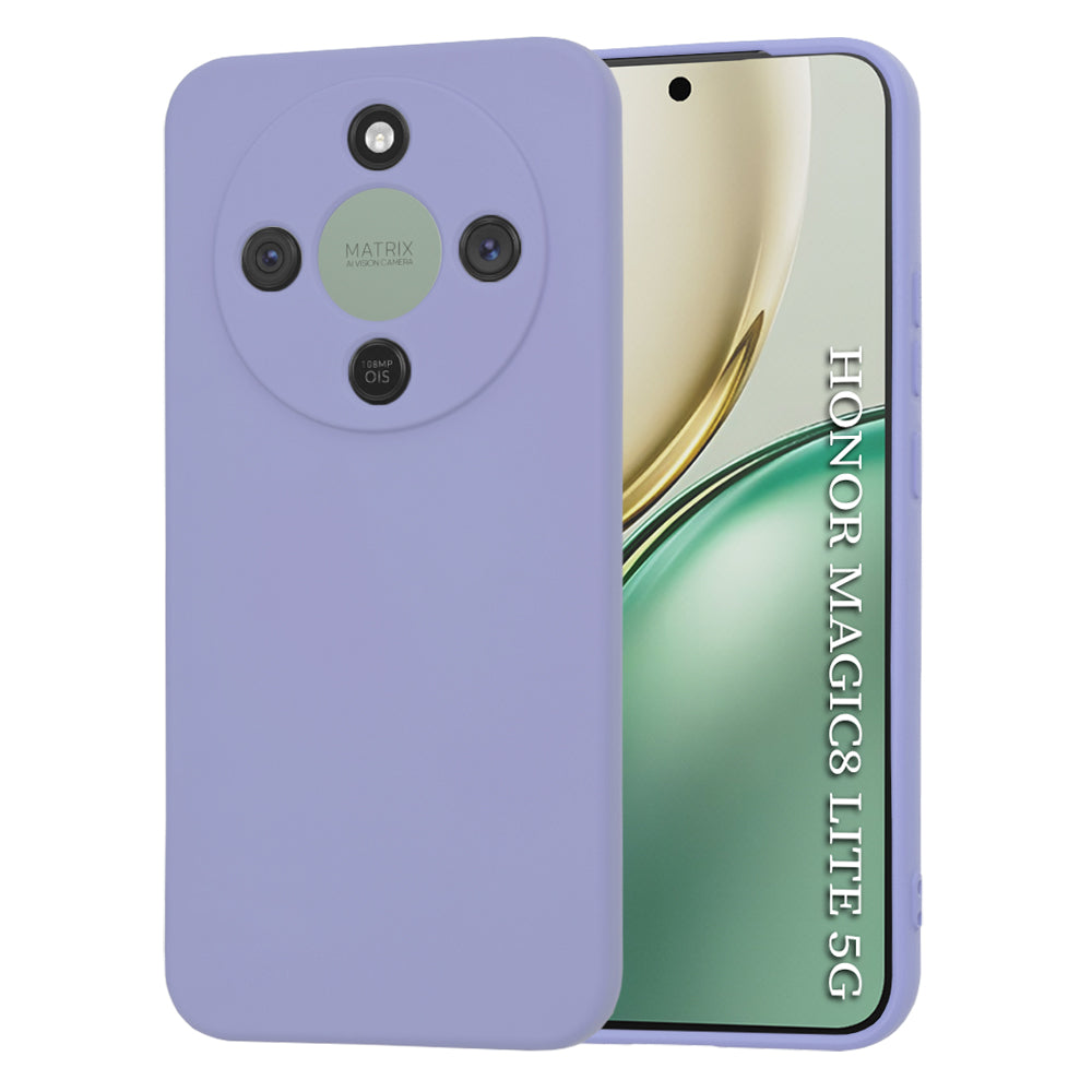 Custodia per Honor Magic8 Lite, Techsuit, SoftFlex, Lilla Chiaro