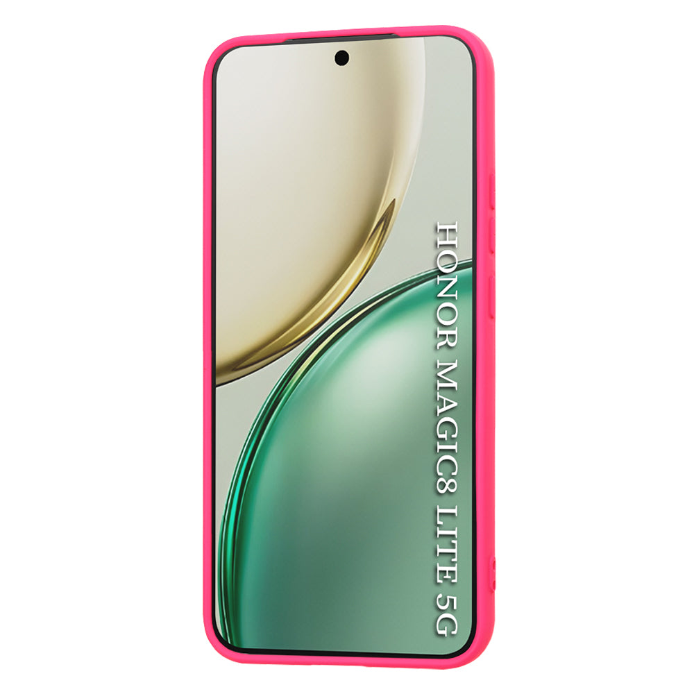 Custodia per Honor Magic8 Lite, Techsuit, SoftFlex, Rosa Scuro