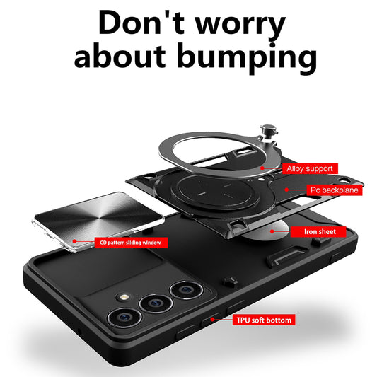 Custodia per Honor X5c Plus, Techsuit, CamGuard Pro, Rosa Dorato