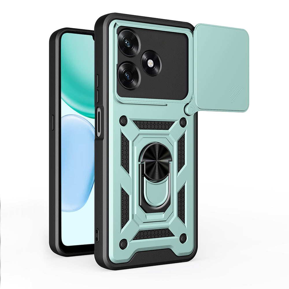 Custodia per Honor X5c Plus, Techsuit, CamShield, Verde
