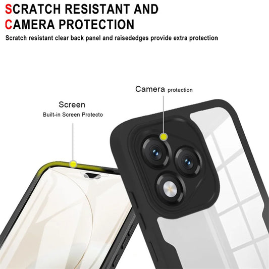 Custodia per Honor X5c Plus, Techsuit, ColorVerse 360, Nera