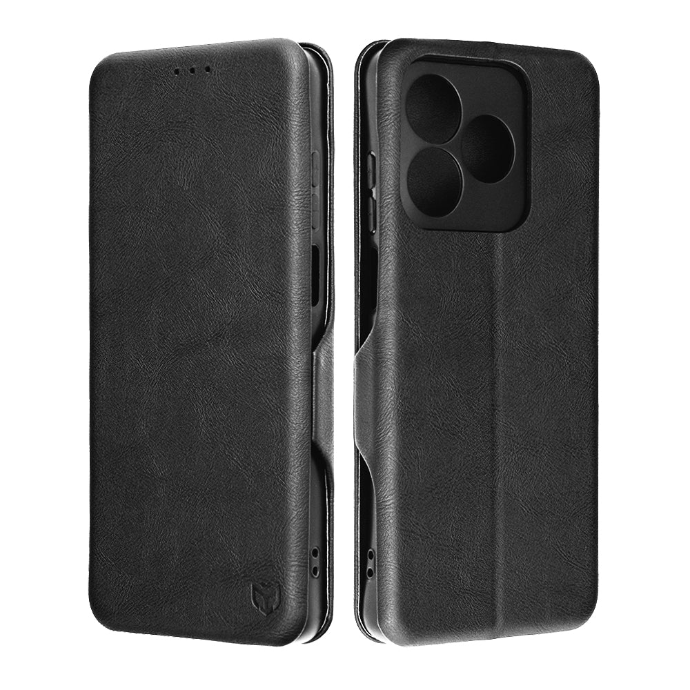 Custodia per Honor X5c Plus, Techsuit, Safe Wallet Plus, Nera