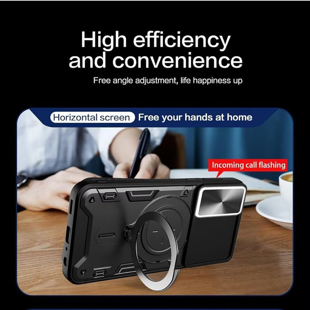 Custodia per Honor X7b 5G / 90 Smart / X7b 4G, Techsuit, CamGuard Pro, Nera