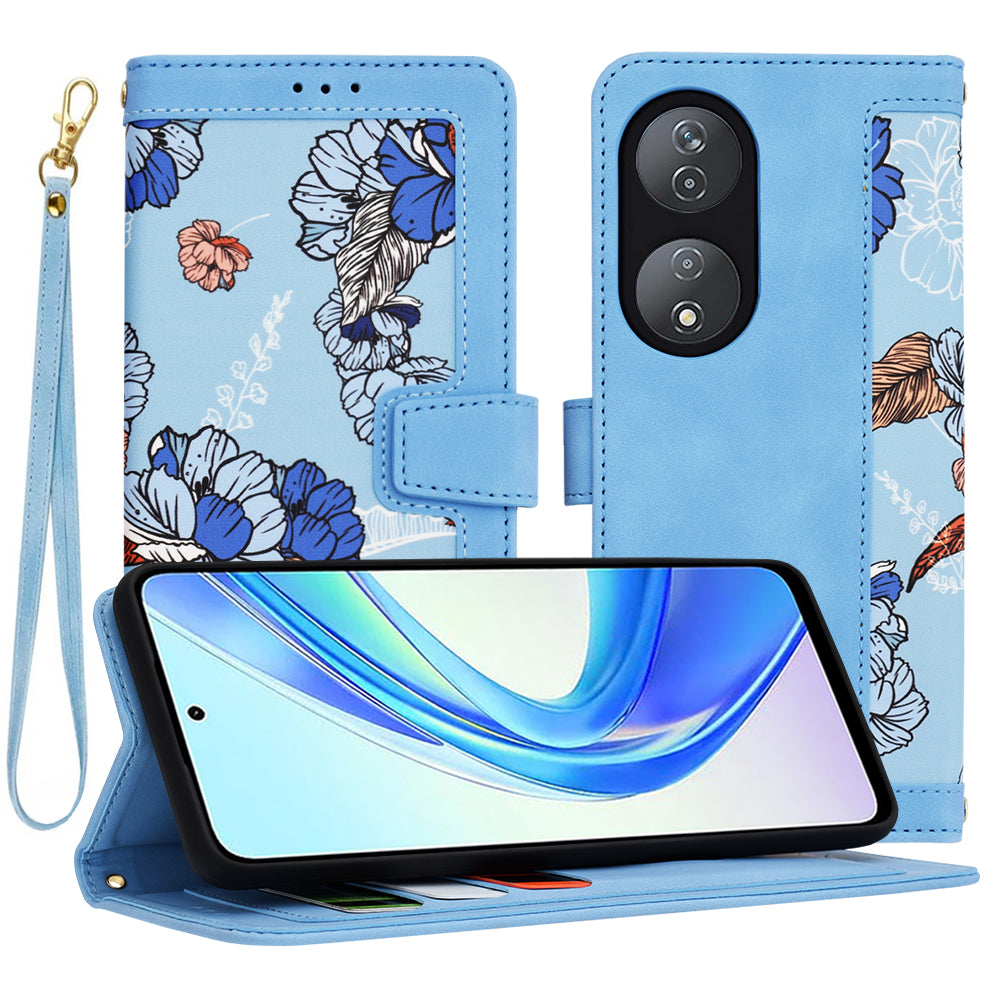 Custodia per Honor X7b 5G / 90 Smart / X7b 4G, Techsuit, FlipCraft, Blu