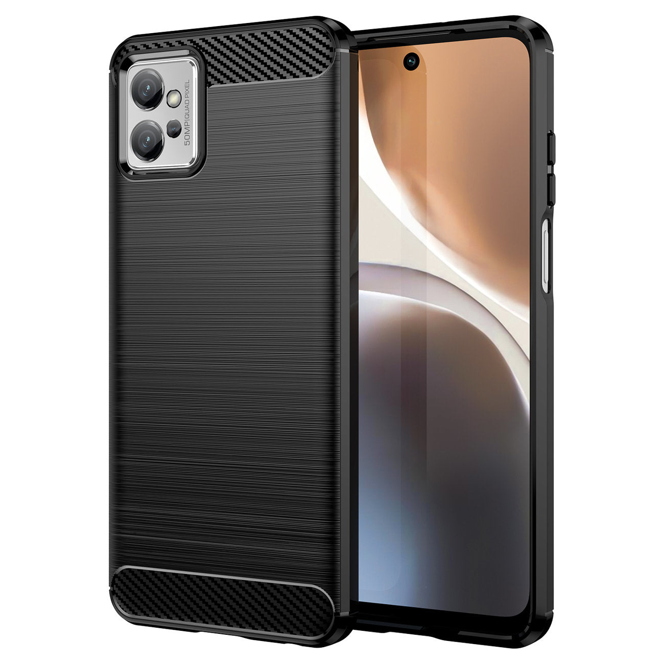 Custodia per Honor X8a, OEM, Carbon Pro, Nera