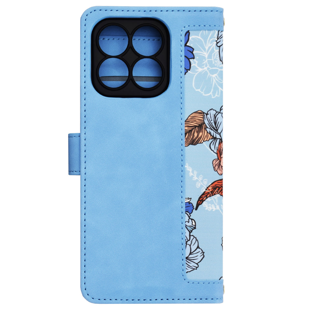Custodia per Honor X8b, Techsuit, FlipCraft, Blu