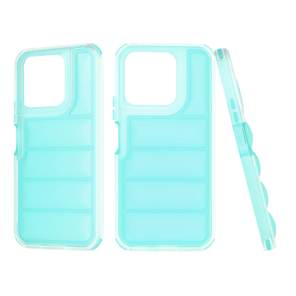 Custodia per Honor X8b, Techsuit, Wave Shield, Turchese
