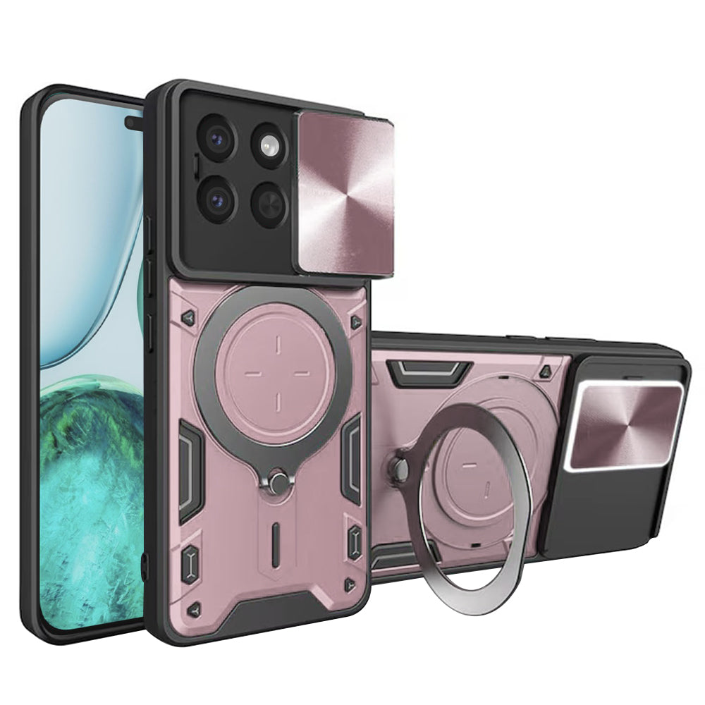 Custodia per Honor X8c, Techsuit, CamGuard Pro, Rosa Dorato