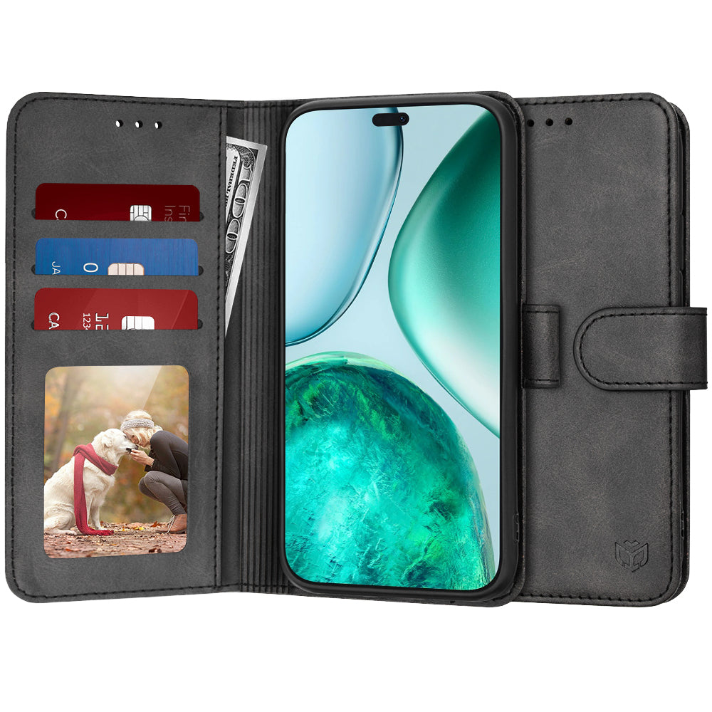 Custodia per Honor X8c, Techsuit, Diary Book, Nera