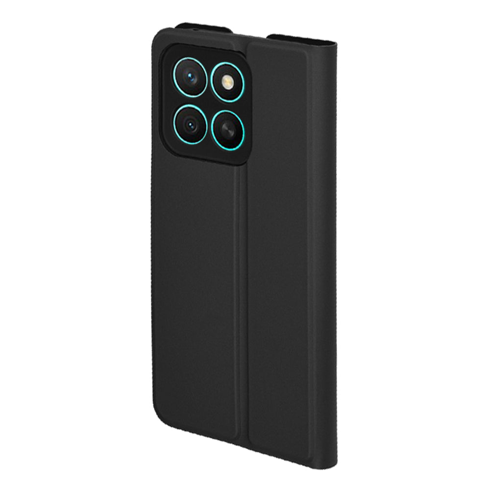 Custodia per Honor X8c, Techsuit, Magskin Book, Nera