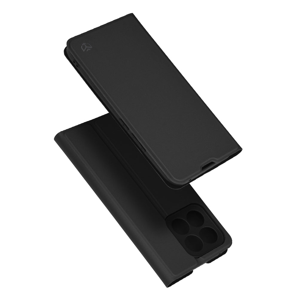Custodia per Honor X8c, Techsuit, Magskin Book, Nera