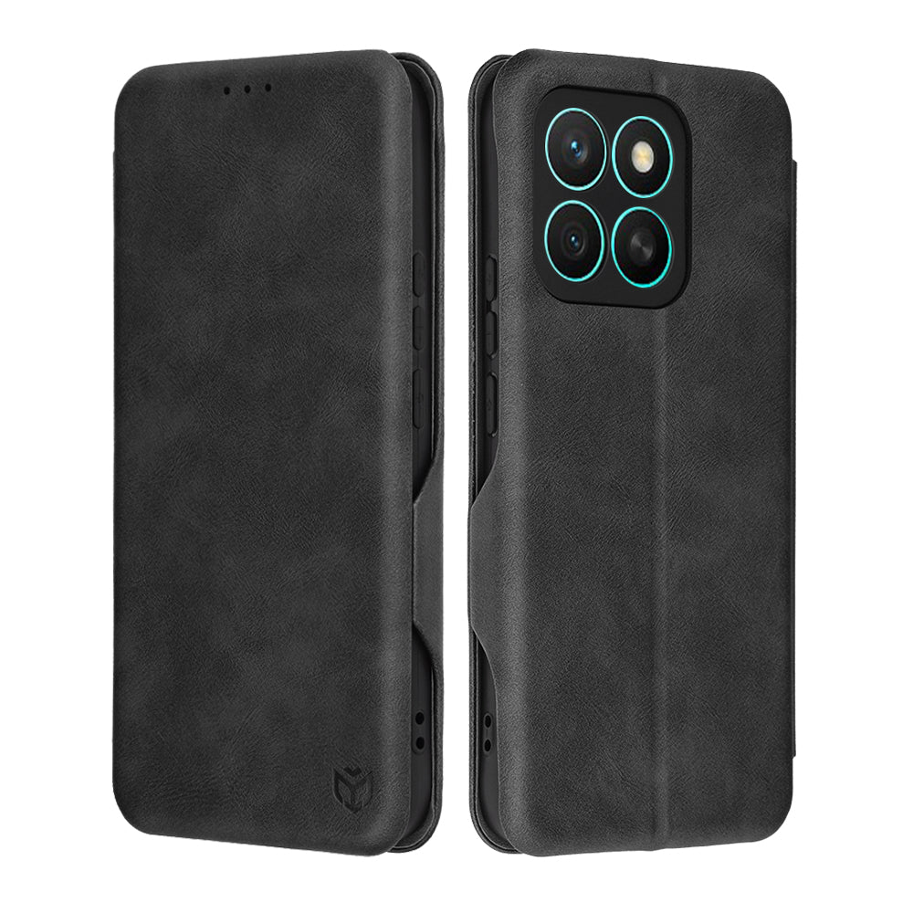 Custodia per Honor X8c, Techsuit, Safe Wallet Plus, Nera