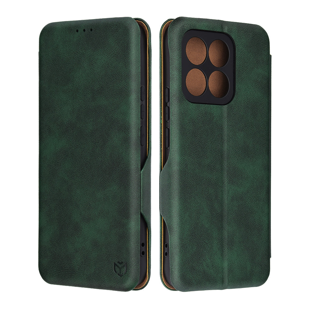 Custodia per Honor X8c, Techsuit, Safe Wallet Plus, Verde