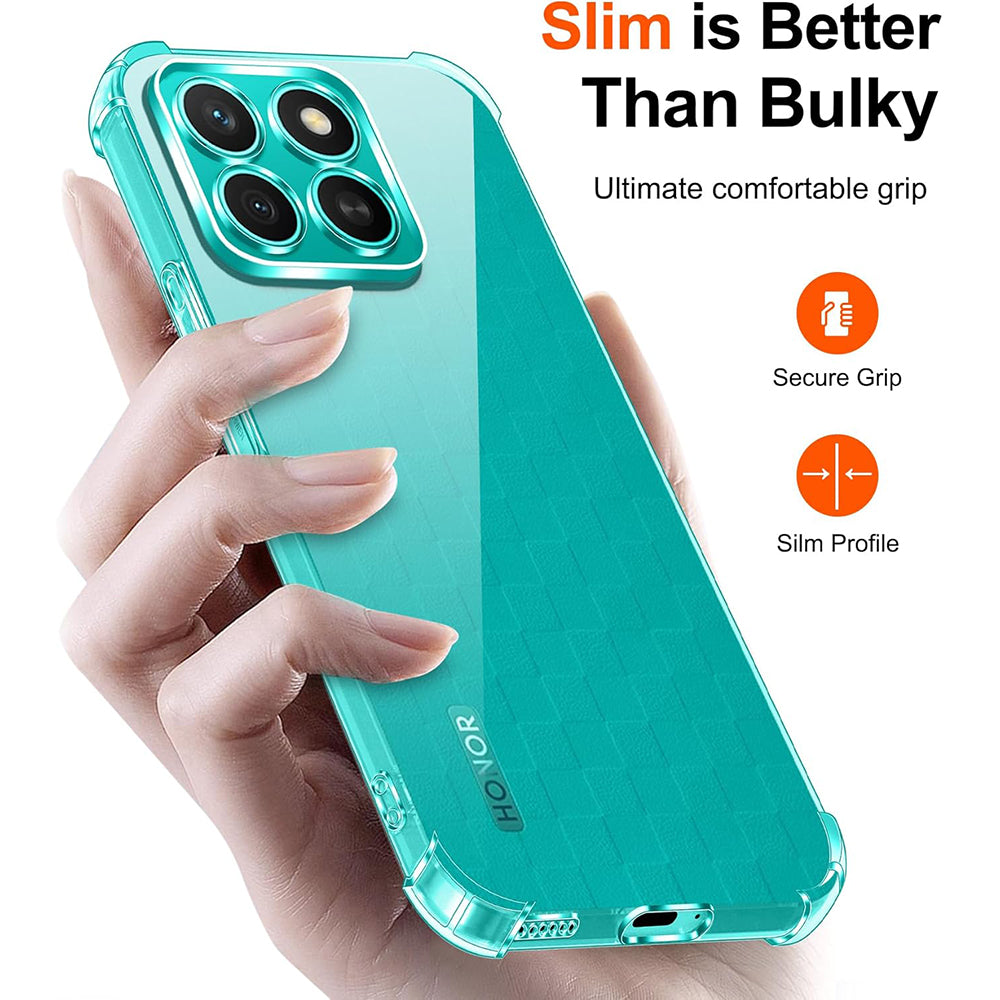 Custodia per Honor X8c, Techsuit, Shockproof Clear, Trasparente