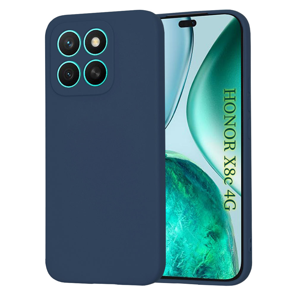 Custodia per Honor X8c, Techsuit, SoftFlex, Blu Navy