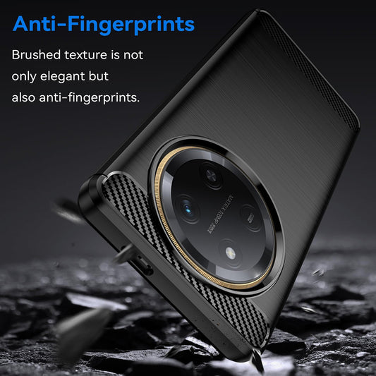 Custodia per Honor X9c / Magic7 Lite, Techsuit, Carbonio, Nera