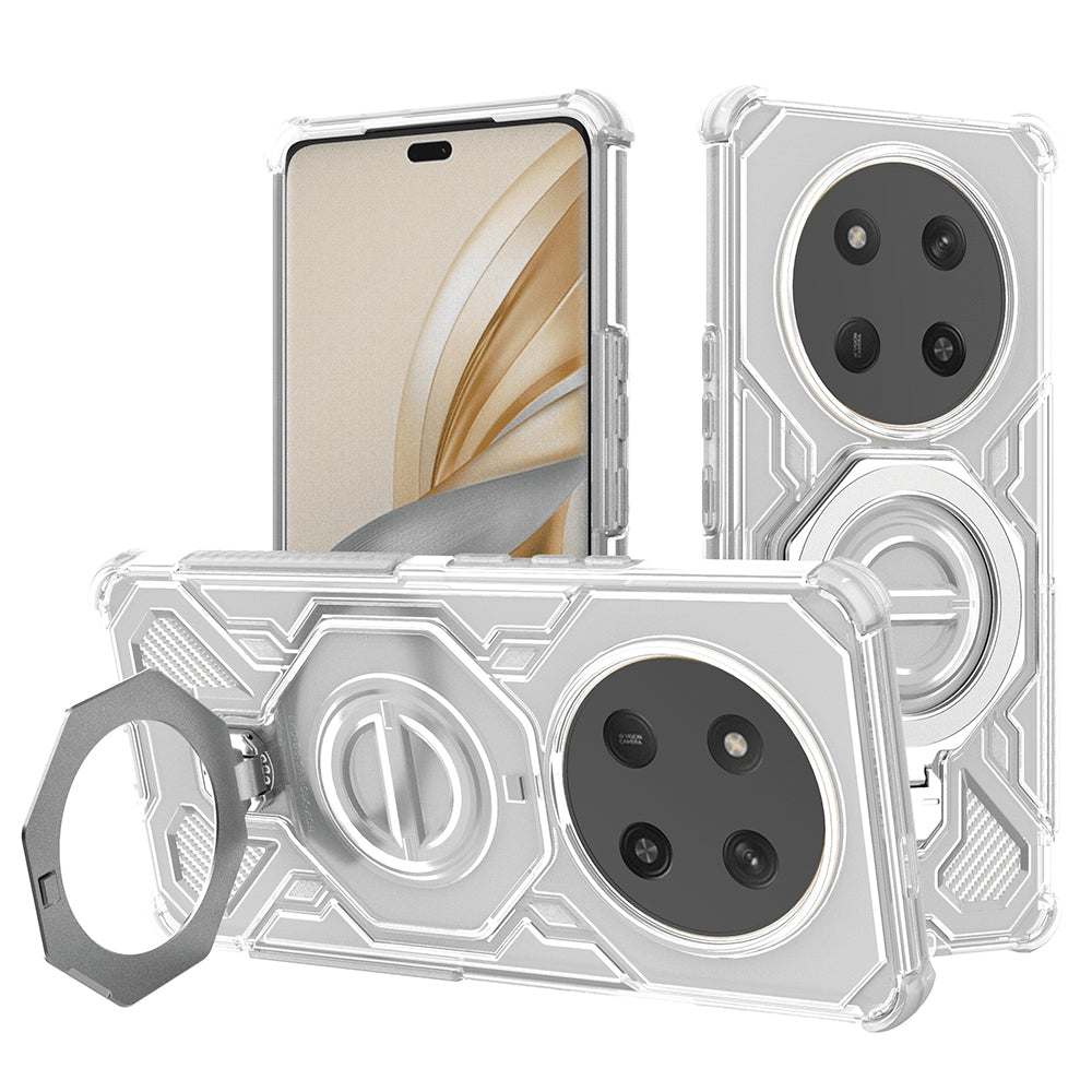 Custodia per Honor X9c / Magic7 Lite, Techsuit, Carbon Shield Pro, Bianca