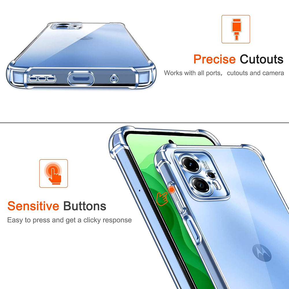 Custodia per Honor X9c Smart, Techsuit, Shockproof Clear, Trasparente