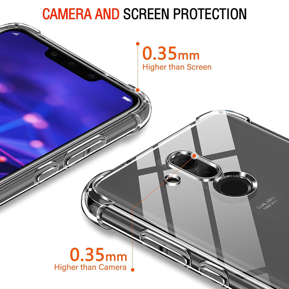 Custodia per Huawei Mate 20 Lite, Techsuit, Shockproof Clear, Trasparente