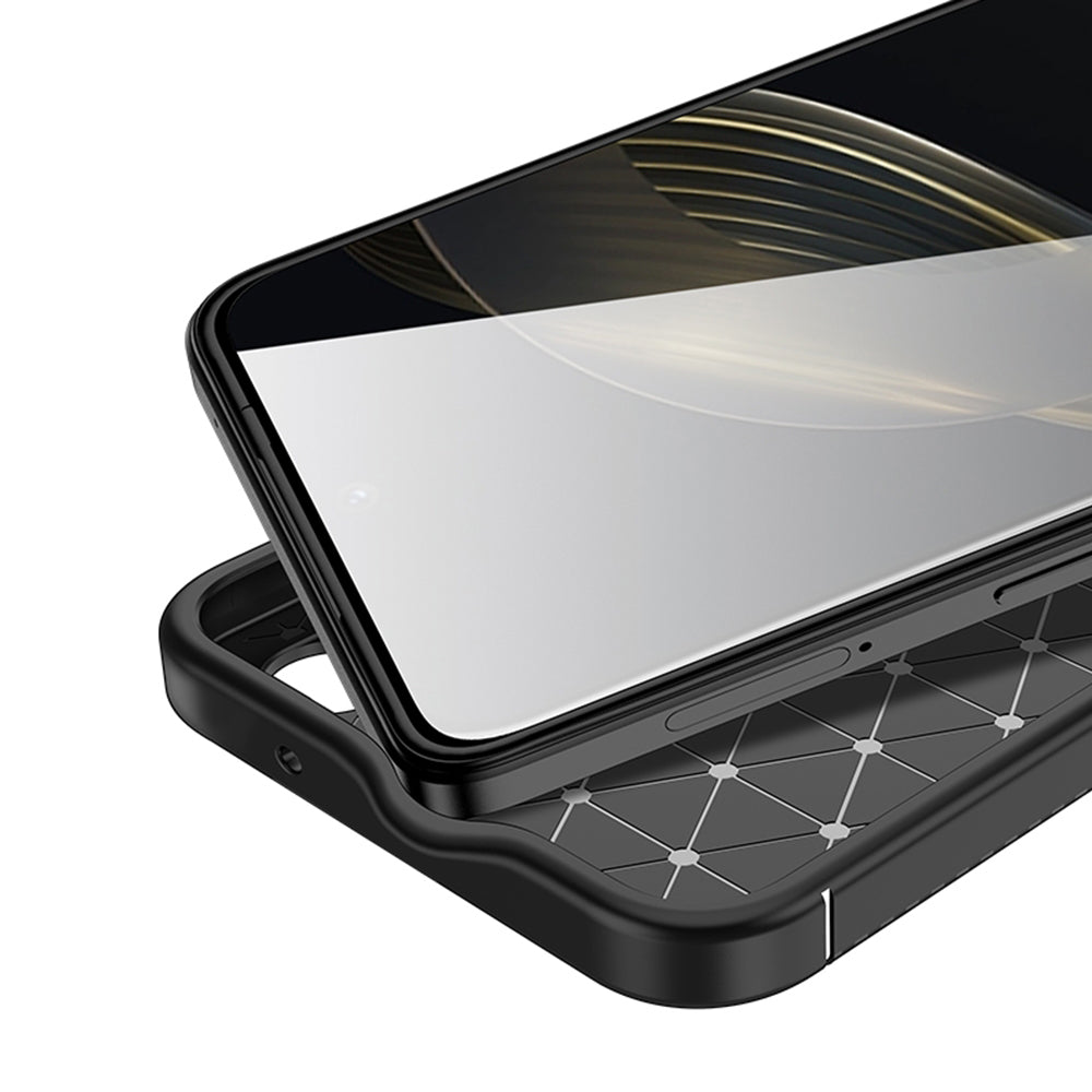 Custodia per Huawei nova 12s / nova 11, Techsuit, CarbonFiber, Nera