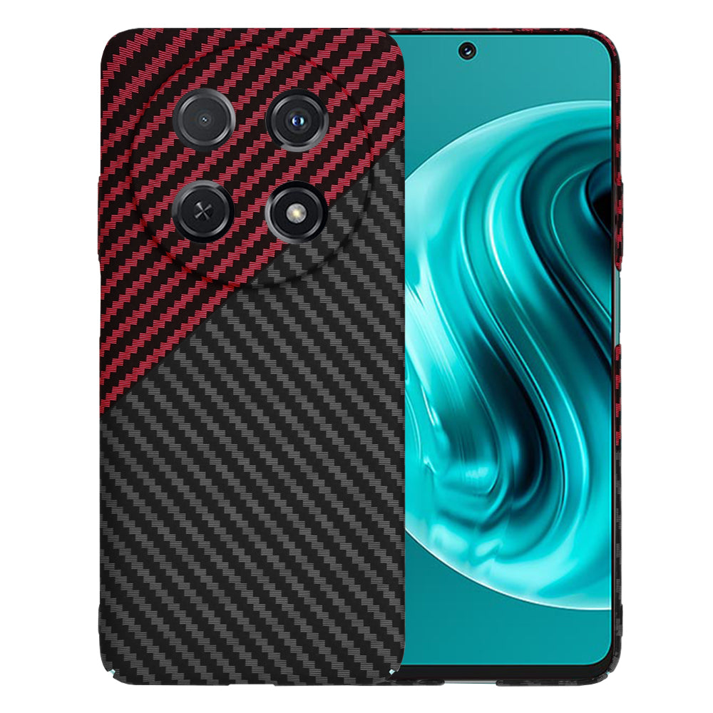 Custodia per Huawei nova 13i / nova 12i, Techsuit, Carbonite FiberShell, Nero Rosso