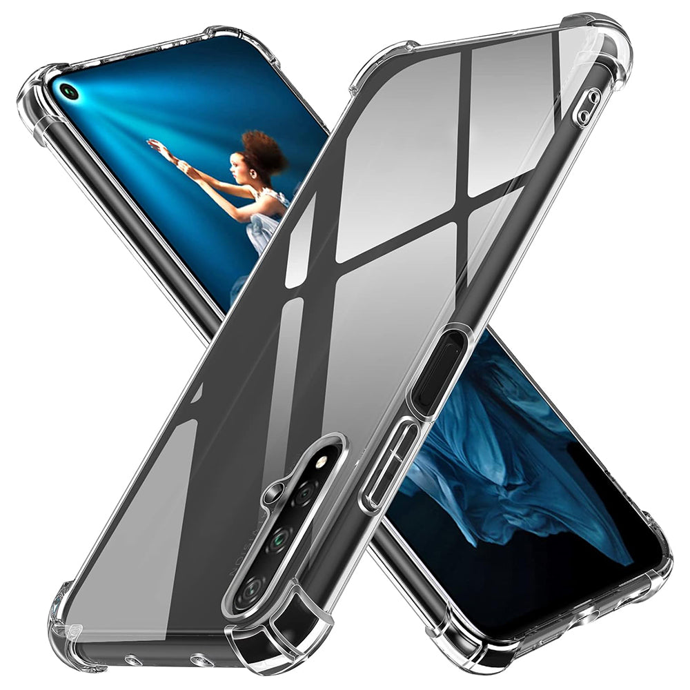 Custodia per Huawei nova 5T / Honor 20, Techsuit, Shockproof Clear, Trasparente