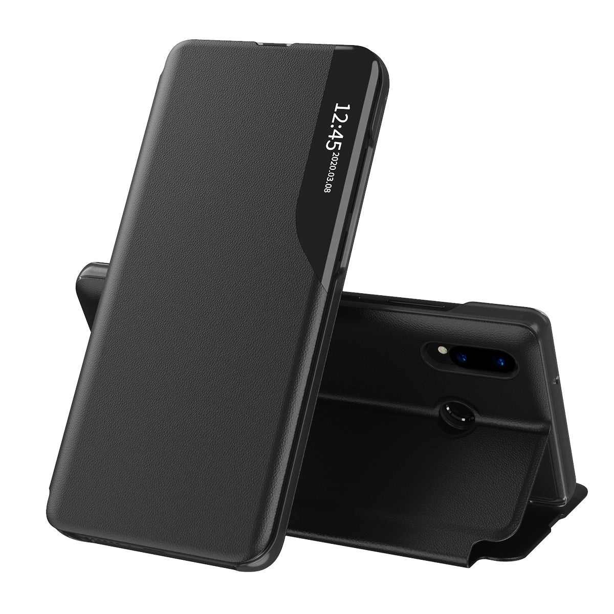 Custodia per Huawei P20 Lite, Techsuit, eFold, Nera
