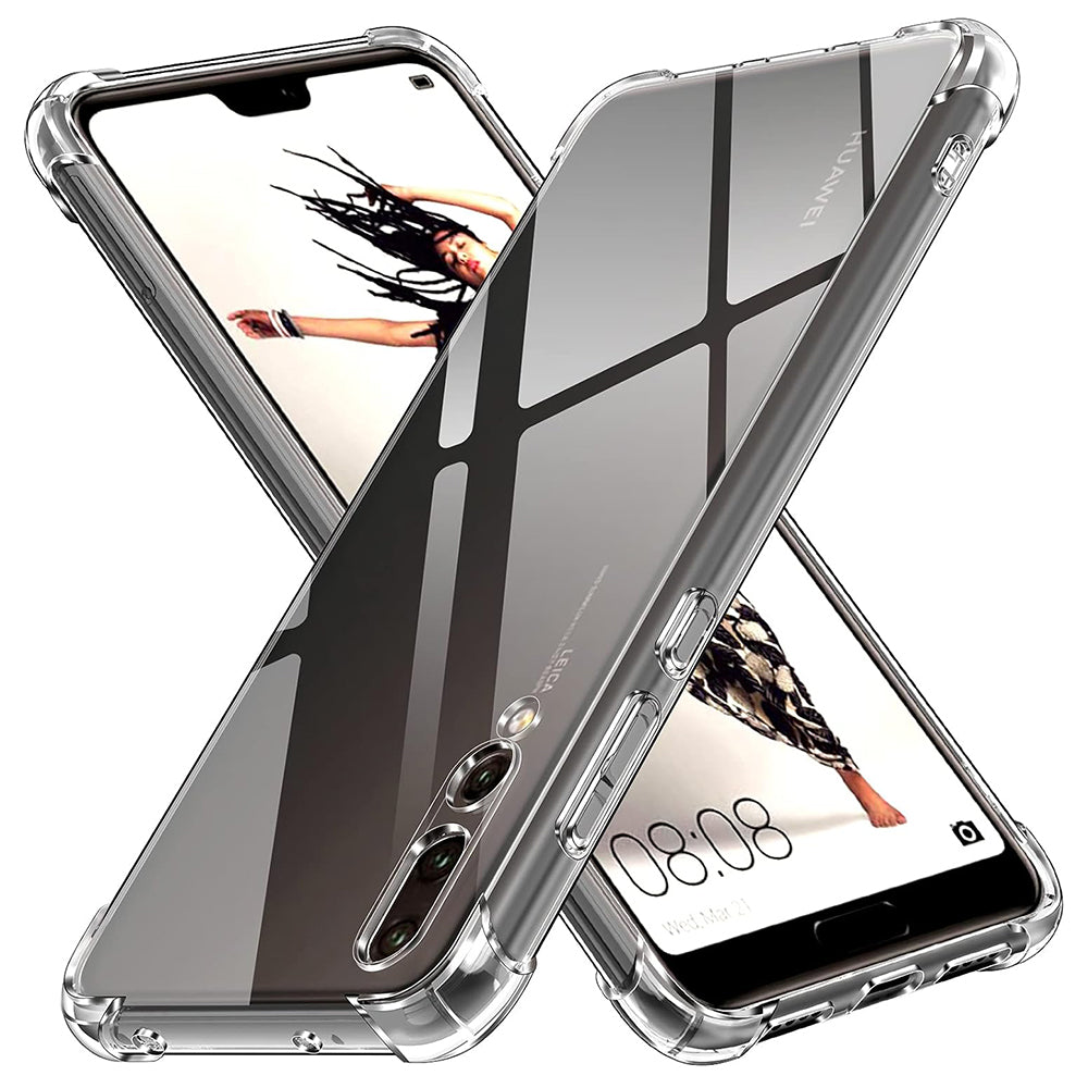 Custodia per Huawei P20 Pro, Techsuit, Shockproof Clear, Trasparente