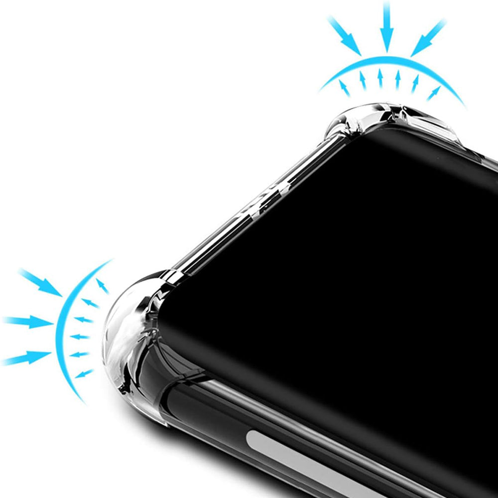 Custodia per Huawei P20, Techsuit, Shockproof Clear, Trasparente