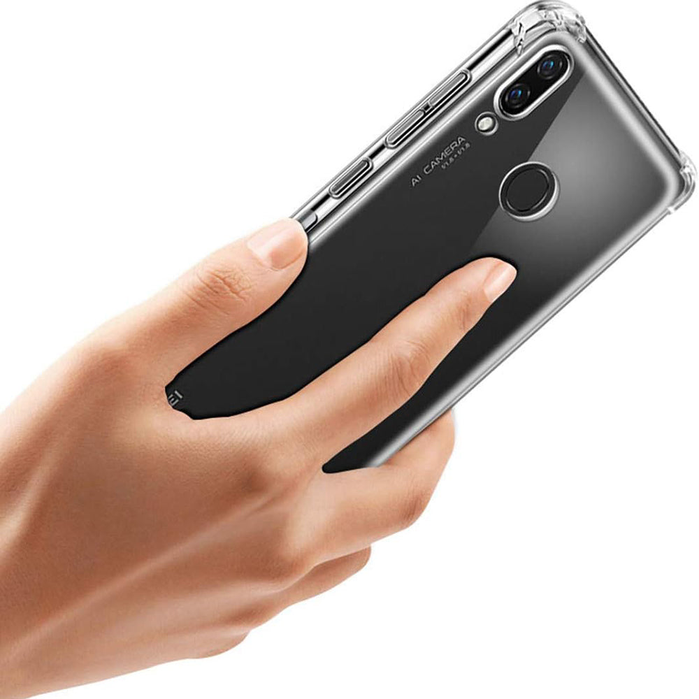 Custodia per Huawei P20, Techsuit, Shockproof Clear, Trasparente