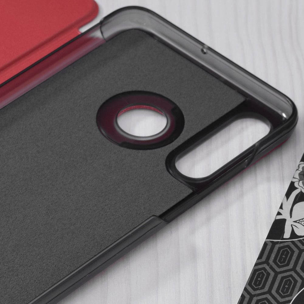 Custodia per Huawei P30 lite New Edition / P30 lite, Techsuit, eFold, Rossa
