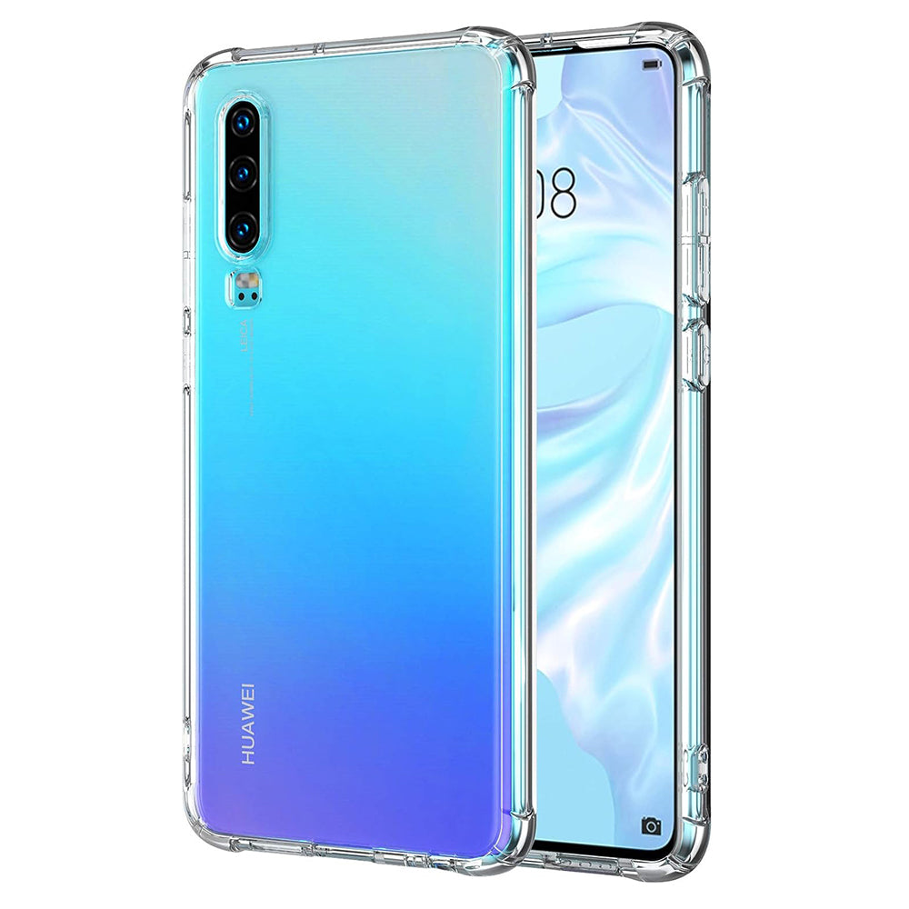 Custodia per Huawei P30, Techsuit, Shockproof Clear, Trasparente