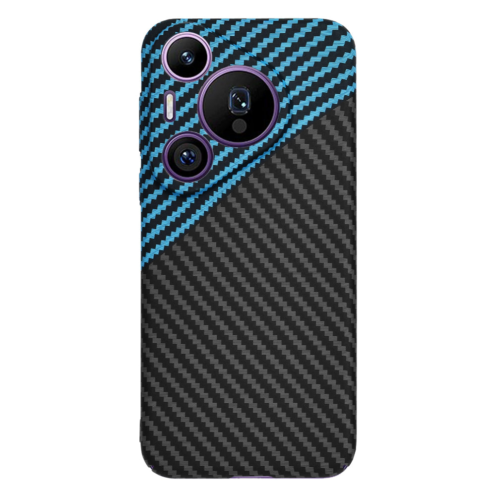 Custodia per Huawei Pura 70 Pro, Techsuit, Carbonite FiberShell, Nero Bleu