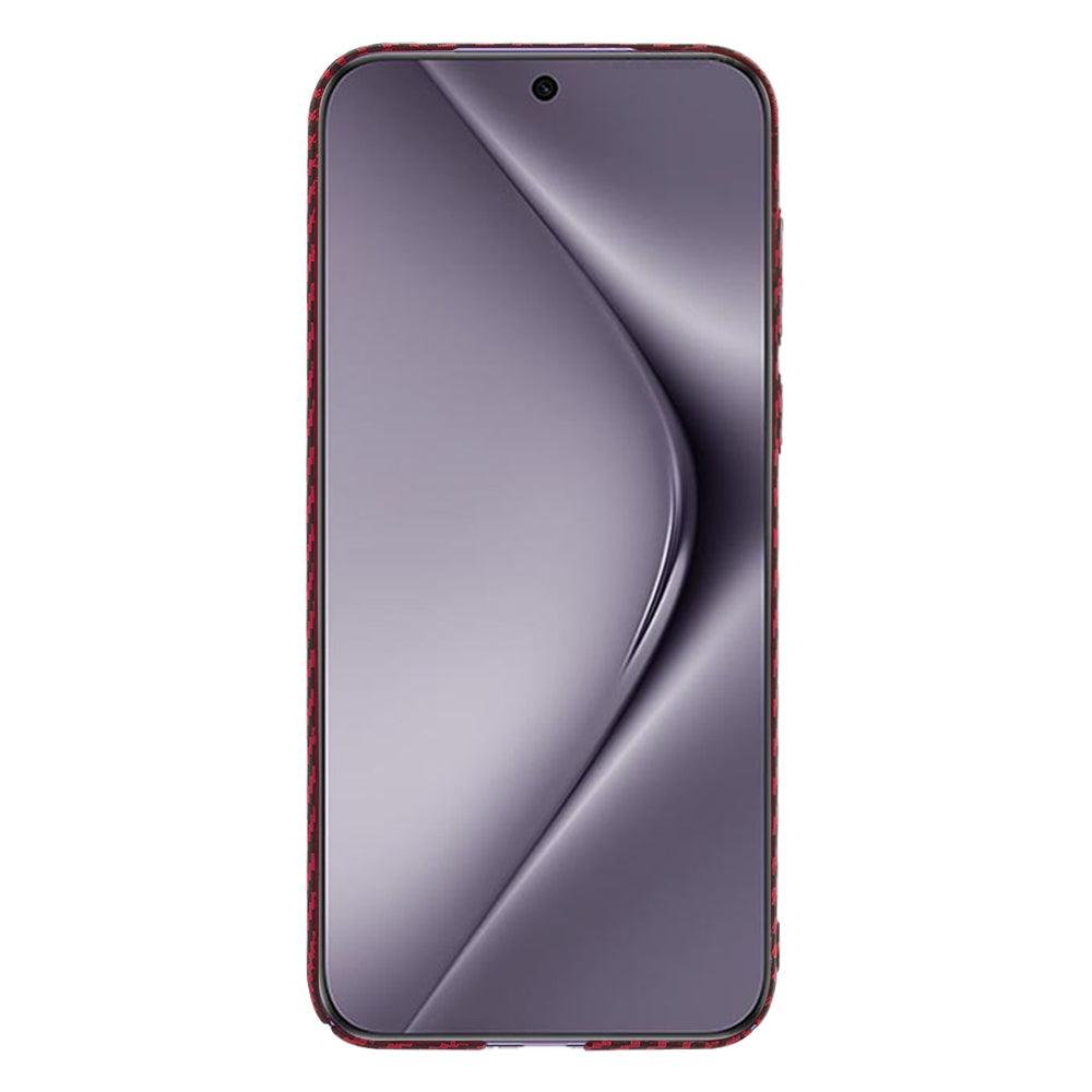 Custodia per Huawei Pura 70 Pro, Techsuit, Carbonite FiberShell, Rossa