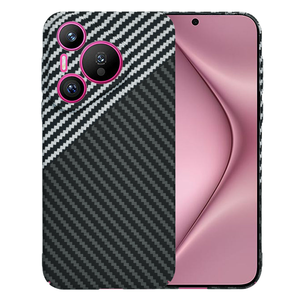 Custodia per Huawei Pura 70, Techsuit, Carbonite FiberShell, Nero Grigio