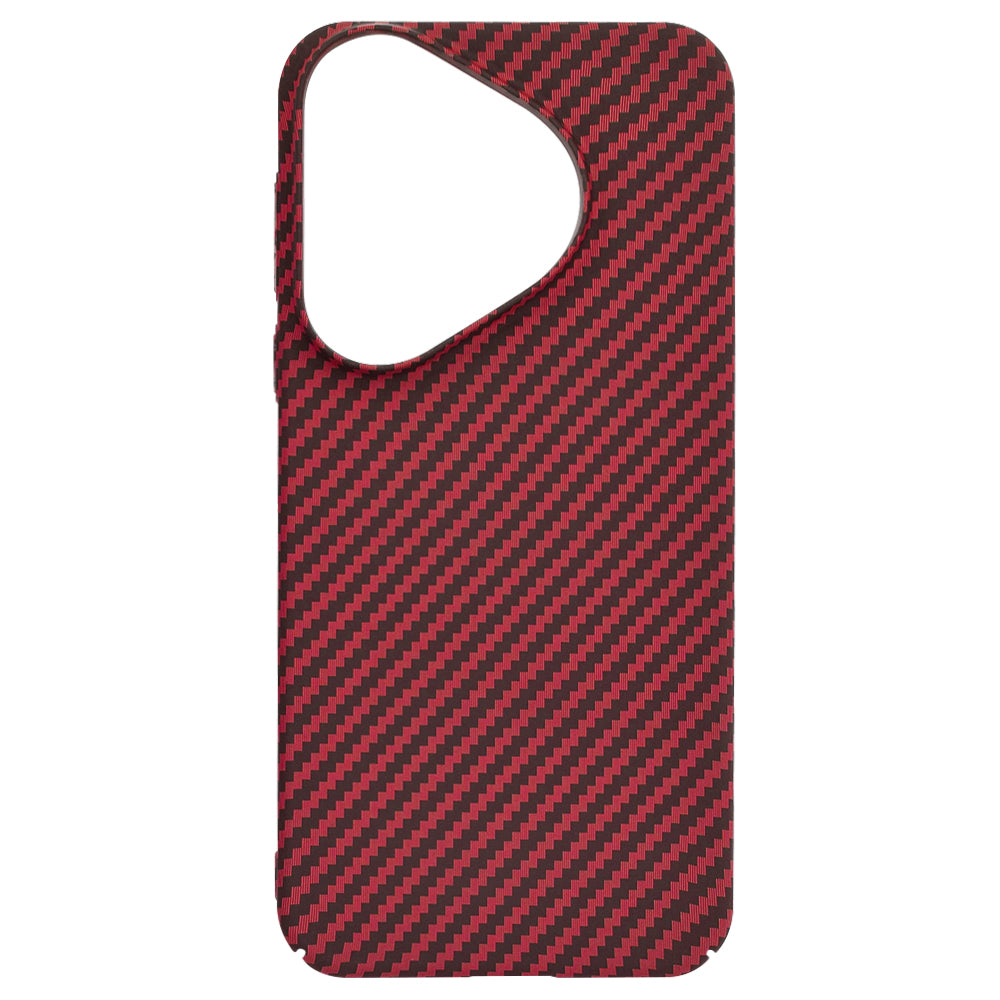 Custodia per Huawei Pura 70, Techsuit, Carbonite FiberShell, Rossa