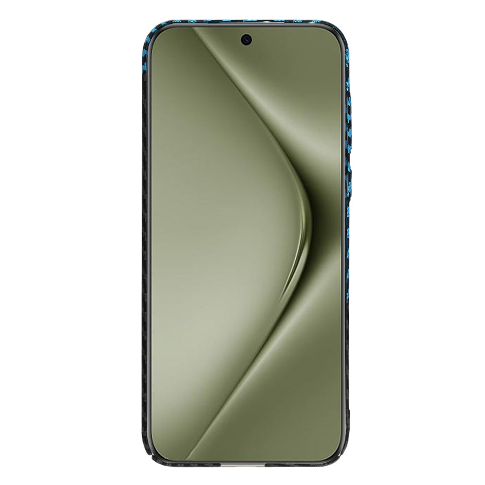 Custodia per Huawei Pura 70 Ultra, Techsuit, Carbonite FiberShell, Nero Bleu
