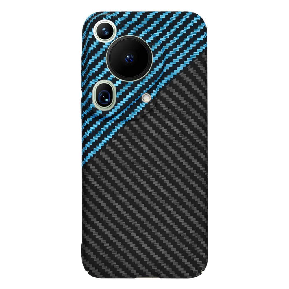 Custodia per Huawei Pura 70 Ultra, Techsuit, Carbonite FiberShell, Nero Bleu