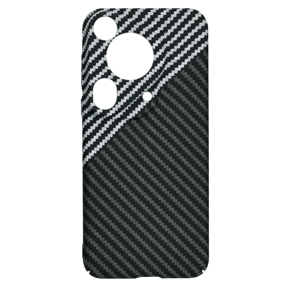 Custodia per Huawei Pura 70 Ultra, Techsuit, Carbonite FiberShell, Nero Grigio