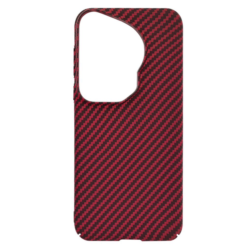 Custodia per Huawei Pura 70 Ultra, Techsuit, Carbonite FiberShell, Rossa