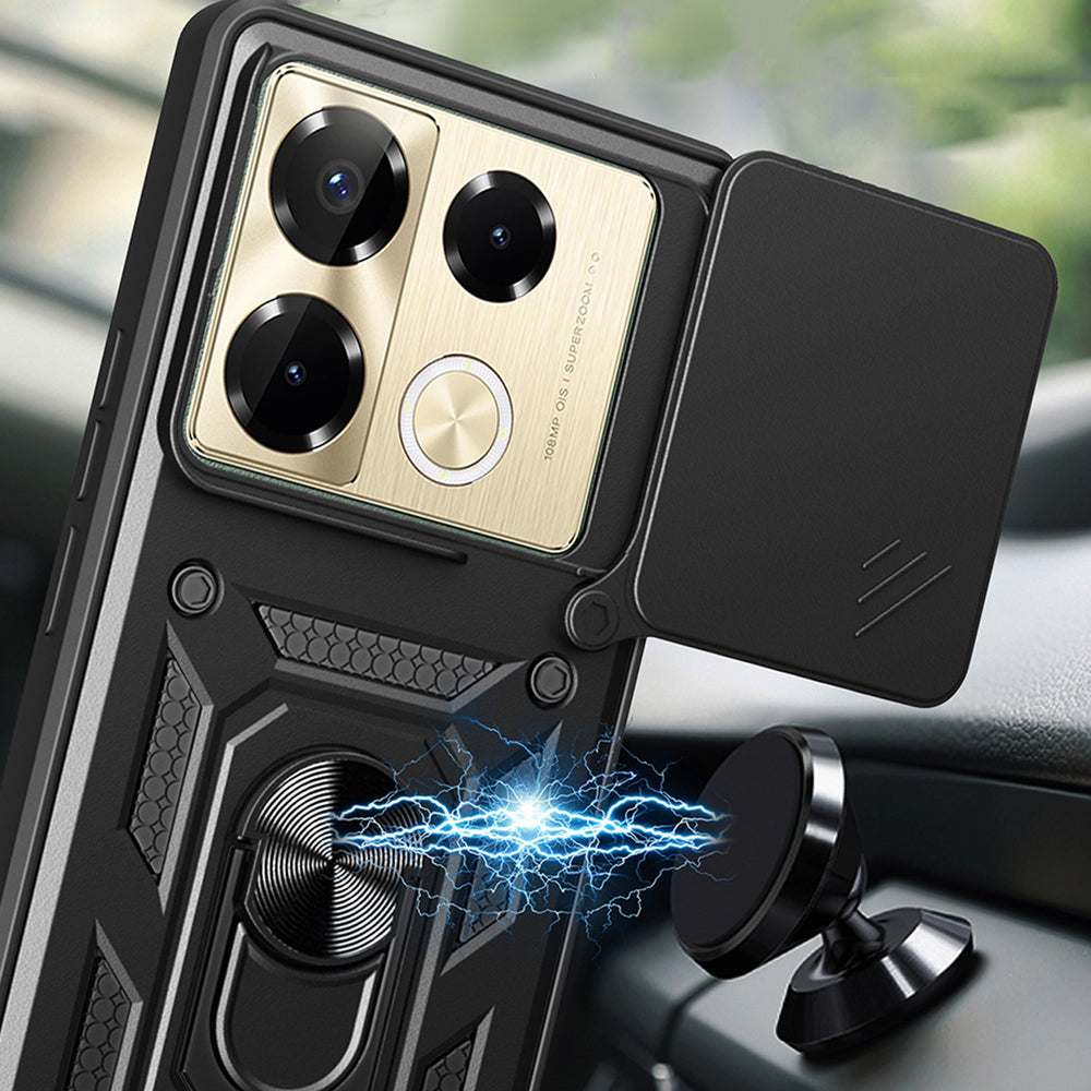 Custodia per Infinix Note 40 Pro+, Techsuit, CamShield, Verde