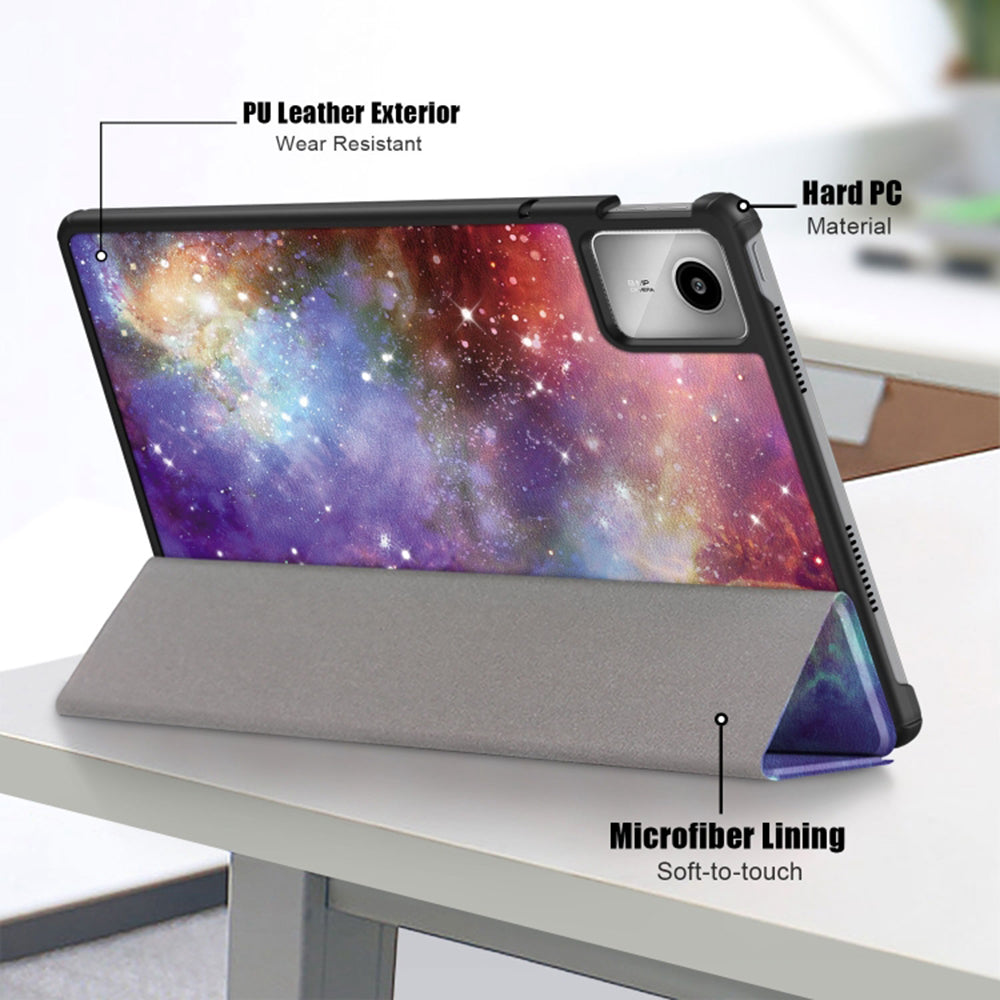 Custodia per Lenovo Tab M11, Techsuit, FoldPro Galaxy, Multicolore