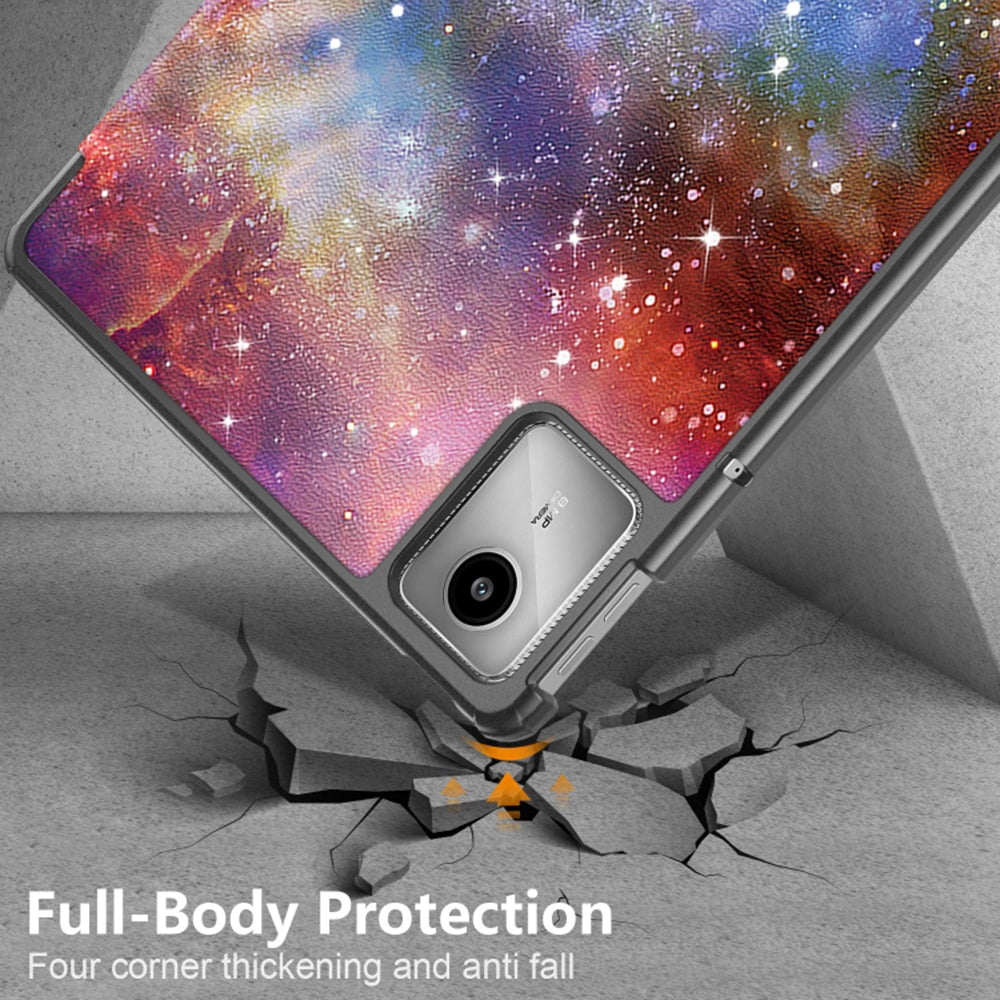 Custodia per Lenovo Tab M11, Techsuit, FoldPro Galaxy, Multicolore