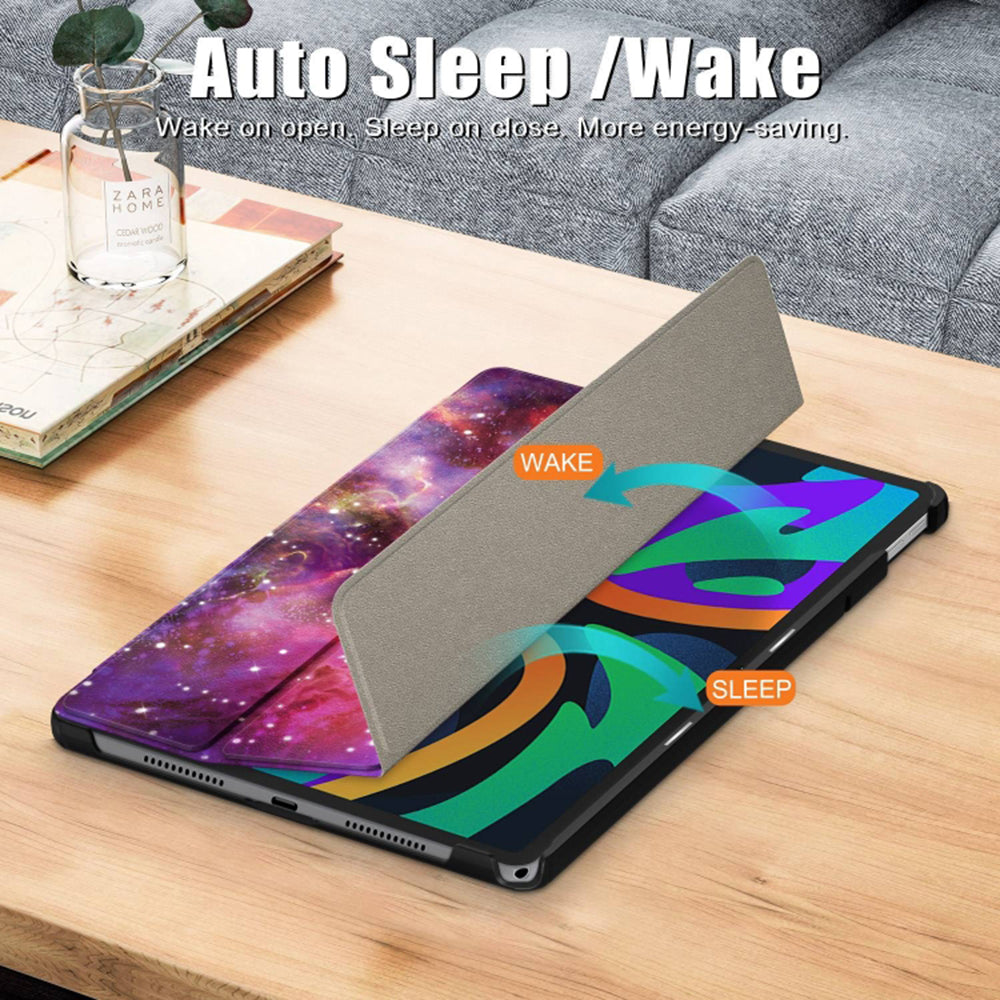 Custodia per Lenovo Tab M11, Techsuit, FoldPro Galaxy, Multicolore