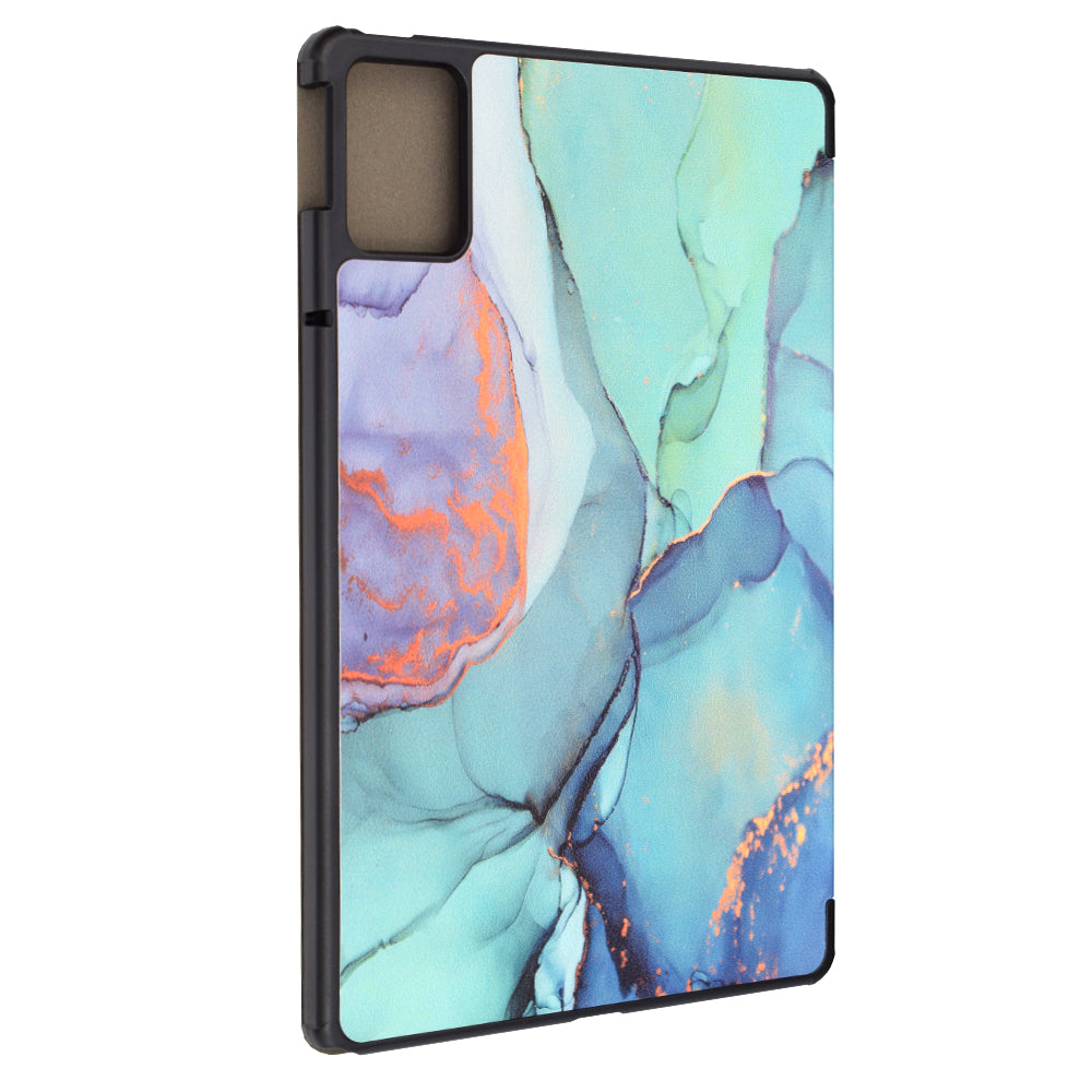 Custodia per Lenovo Tab M11, Techsuit, FoldPro Green Time, Multicolore