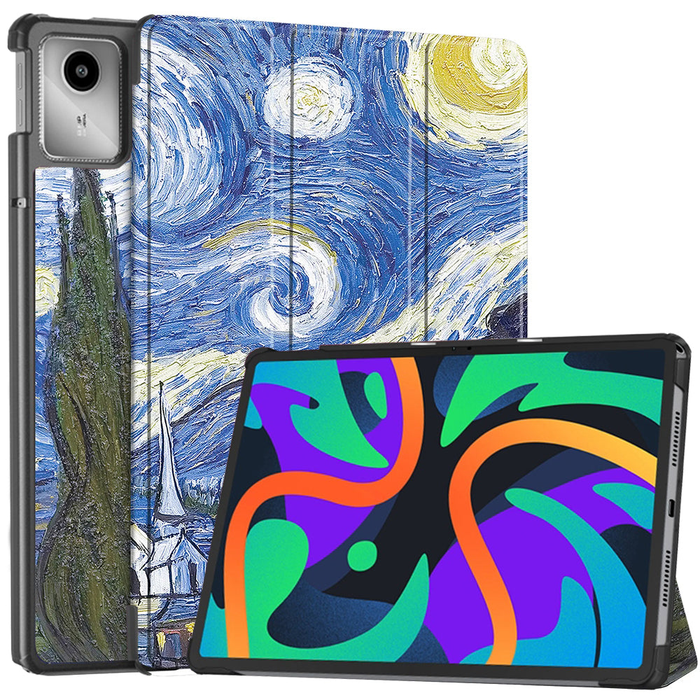 Custodia per Lenovo Tab M11, Techsuit, FoldPro Starry Night, Multicolore