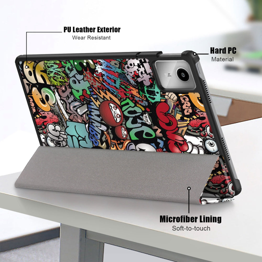 Custodia per Lenovo Tab M11, Techsuit, FoldPro Urban Vibe, Multicolore